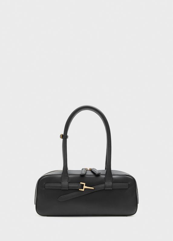 MANGO 100% leather shopper back with buckle
