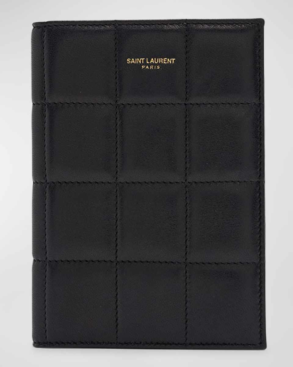 Passport Case in Quilted Smooth Leather