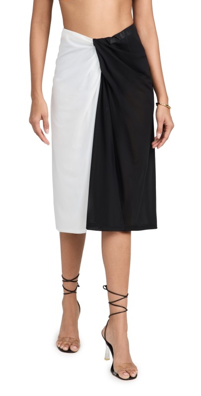 STAUD Azalea Skirt Black/White