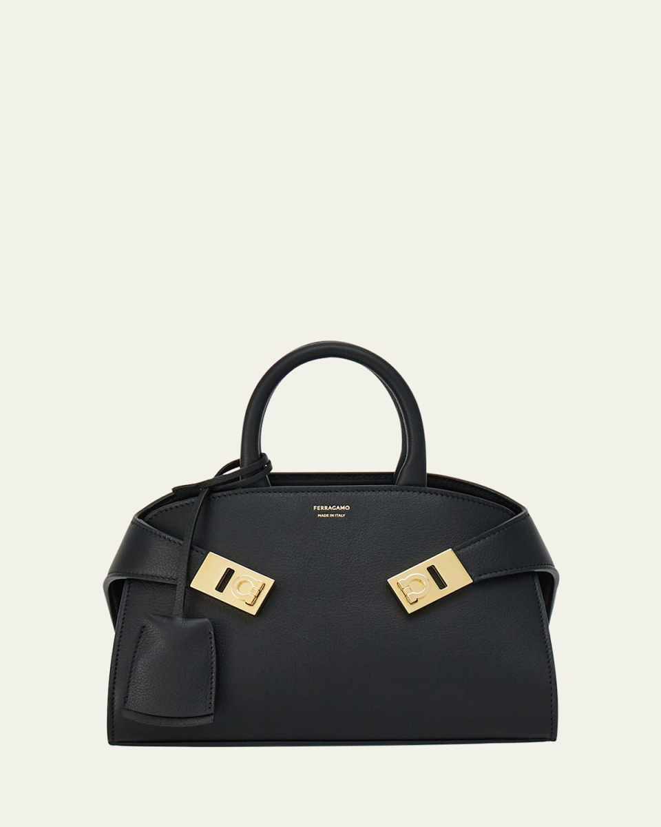 Mini Hug Leather Top-Handle Bag