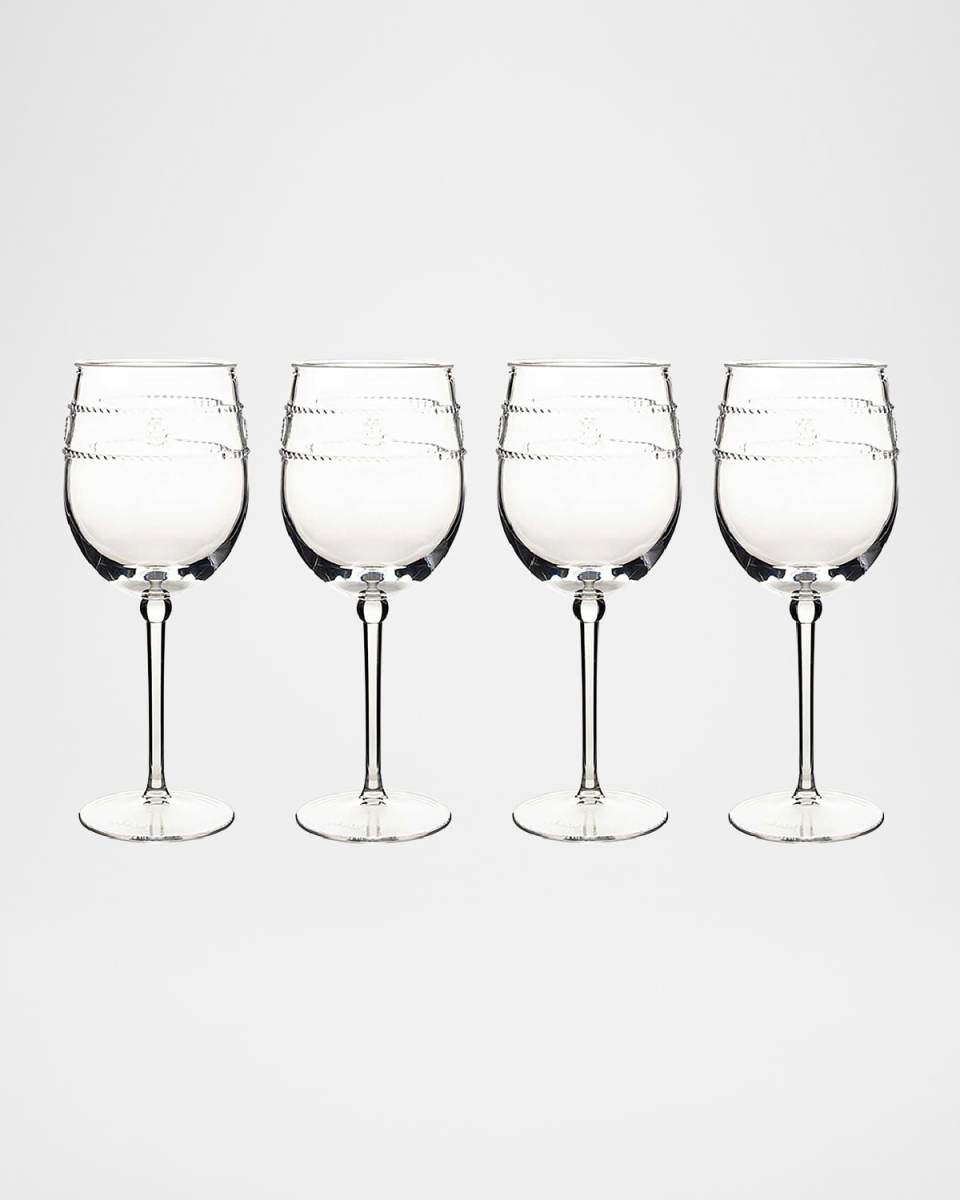 Isabella Acrylic Wine Glasses, Set of 4