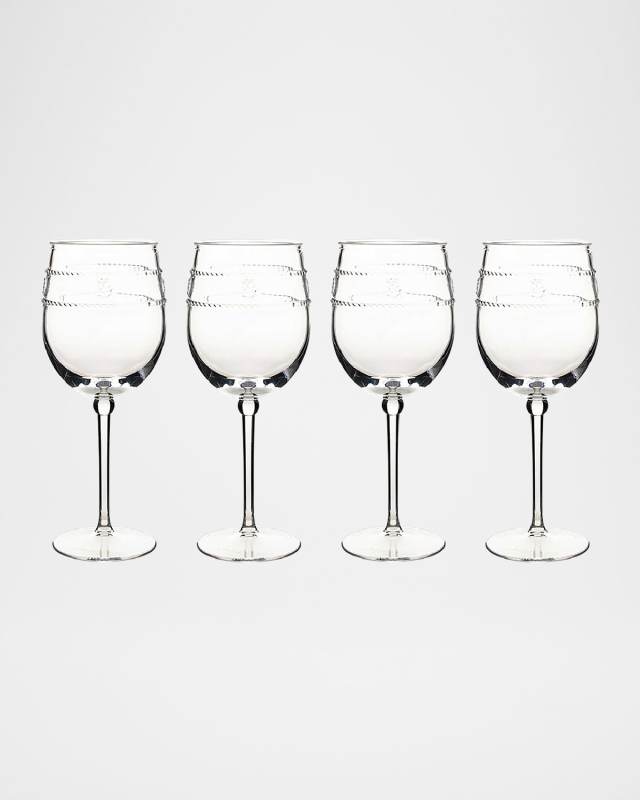 Isabella Acrylic Wine Glasses, Set of 4