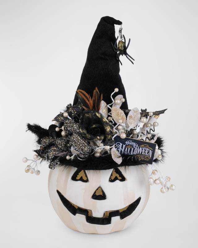 23" Lighted Fiber Optic Pumpkin Halloween Decor