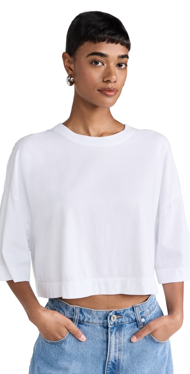 perfectwhitetee Ringspun Cotton High Line Tee White