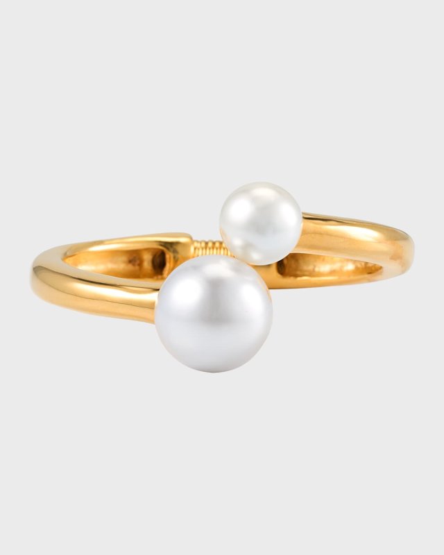 Polished Bracelet with Pearly Ends