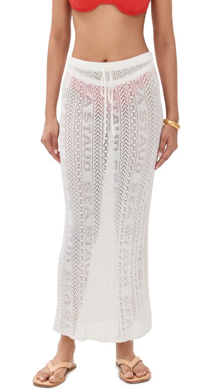 STAUD St Malo Skirt Ivory