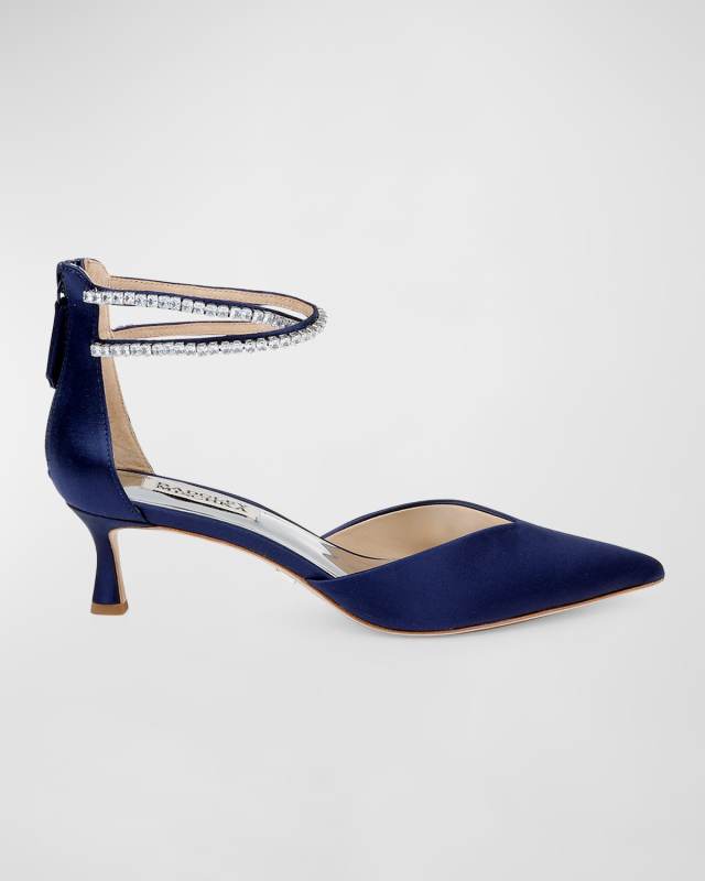 Lilibeth Metallic Crystal-Cuff Pumps