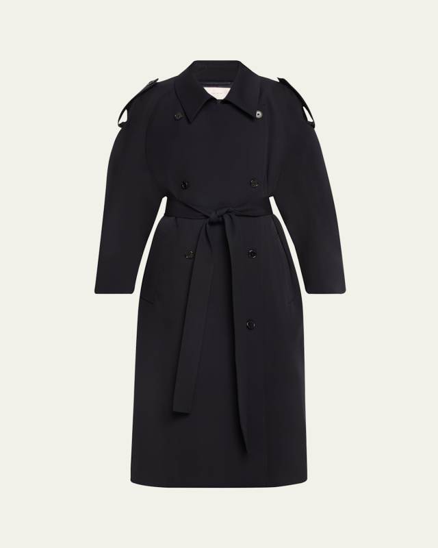 Denver Belted Wool Trench Coat