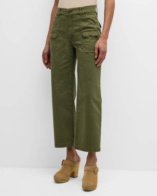 Straight Utility Pocket Pants