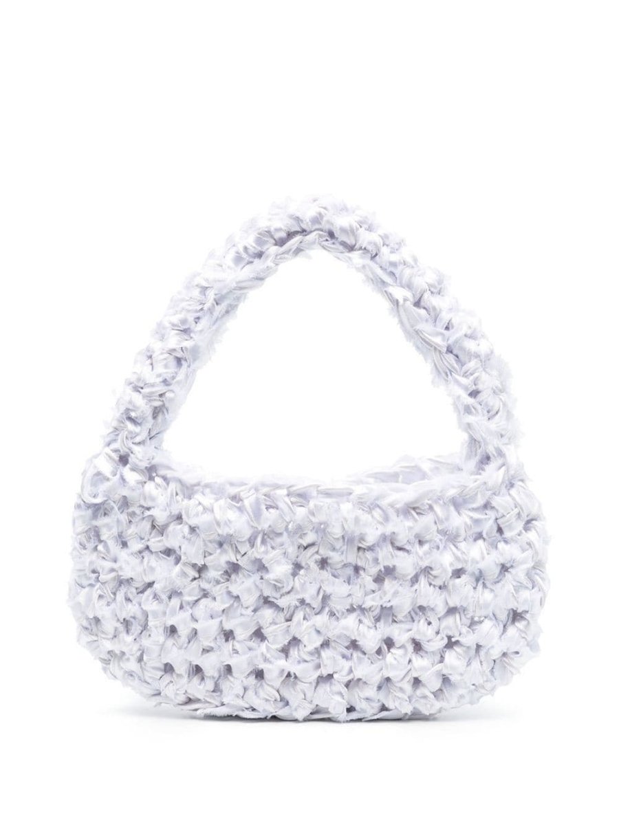 knitted tote bag