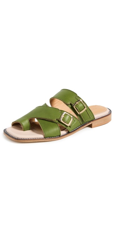 Shekudo Byron Sandals Olive