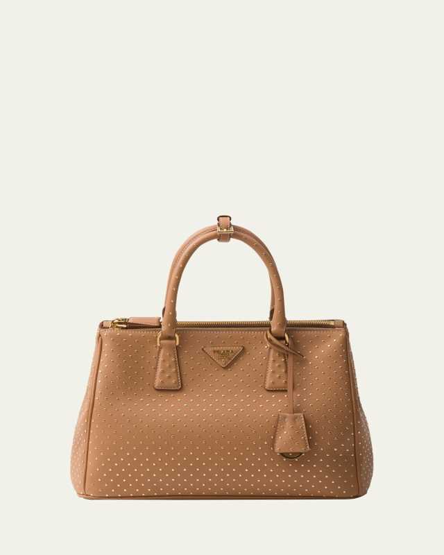 Galleria Large Studded Leather Top-Handle Bag