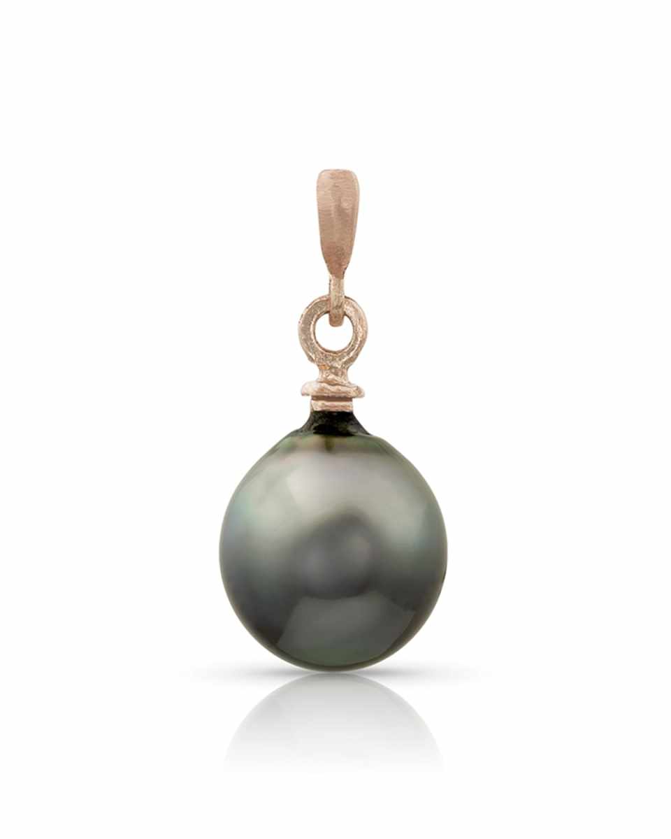 18k Rose Gold Tahitian Baroque Pearl Charm