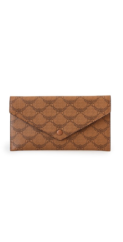 MCM Himmel Continental Large Coin Wallet Cognac