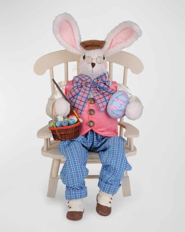 Artist Bunny with Chair