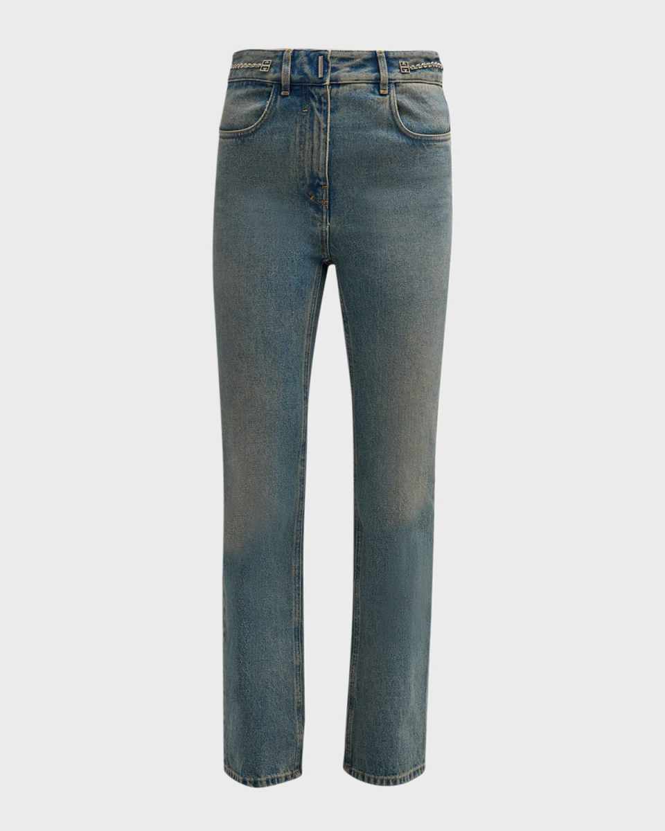 Bootcut Jeans with 4G Chain Detail