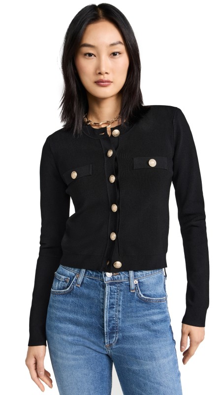 L'AGENCE Toulouse Cardigan Black