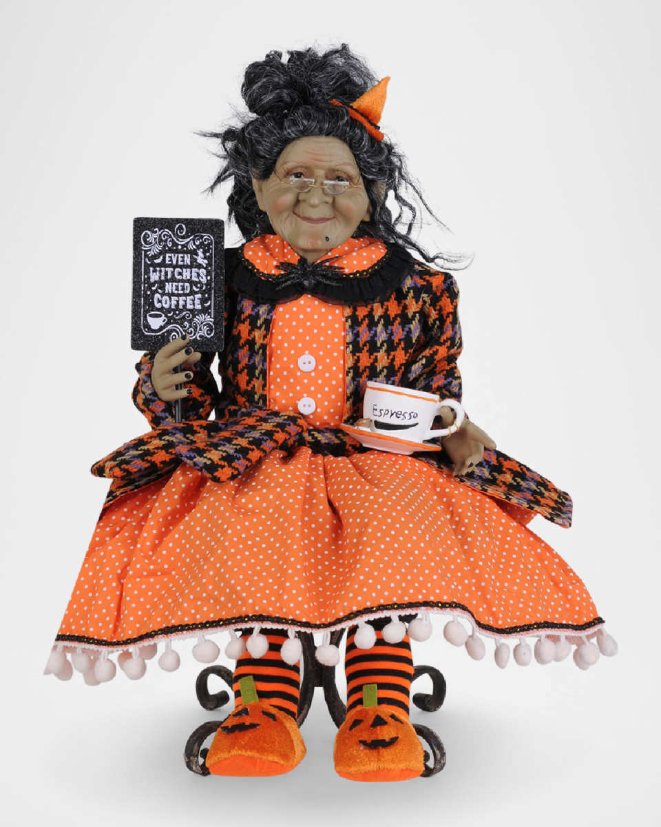 Coffee Granny Halloween Decor