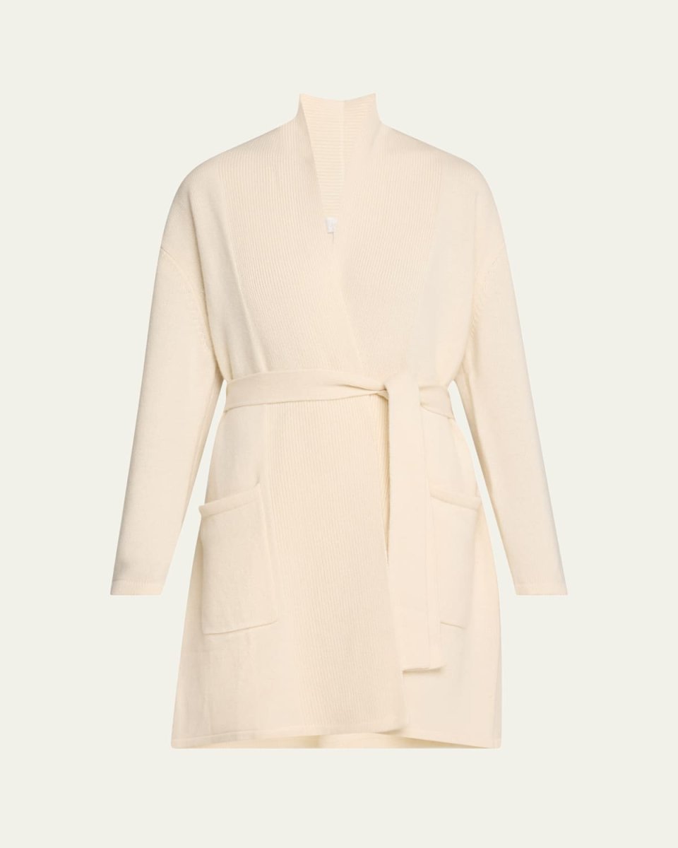 Ribbed Cashmere Short Wrap Rob