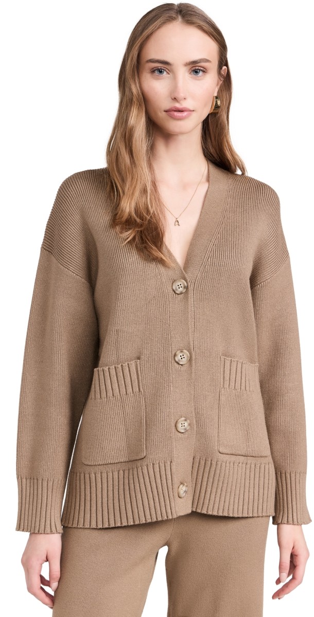 Splendid Splendid x Cella Jane Button Front Cardi Toast