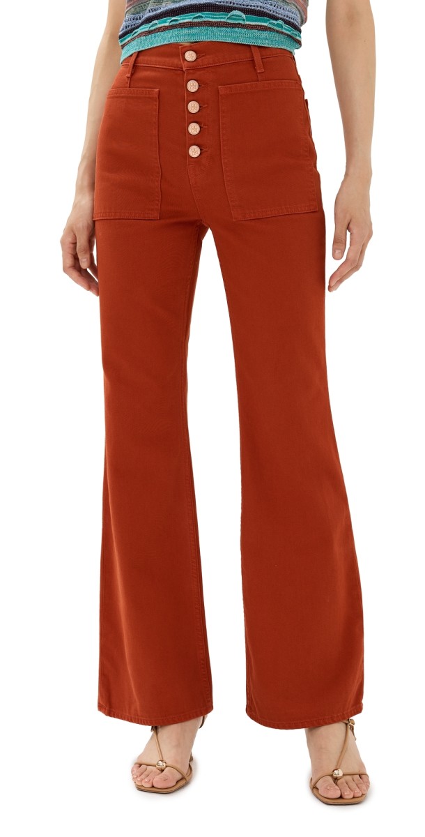Ulla Johnson The Lou Jeans Red Ochre Wash