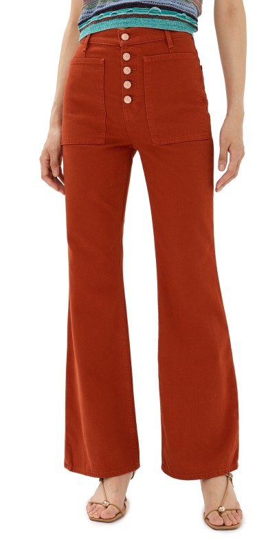 Ulla Johnson The Lou Jeans Red Ochre Wash