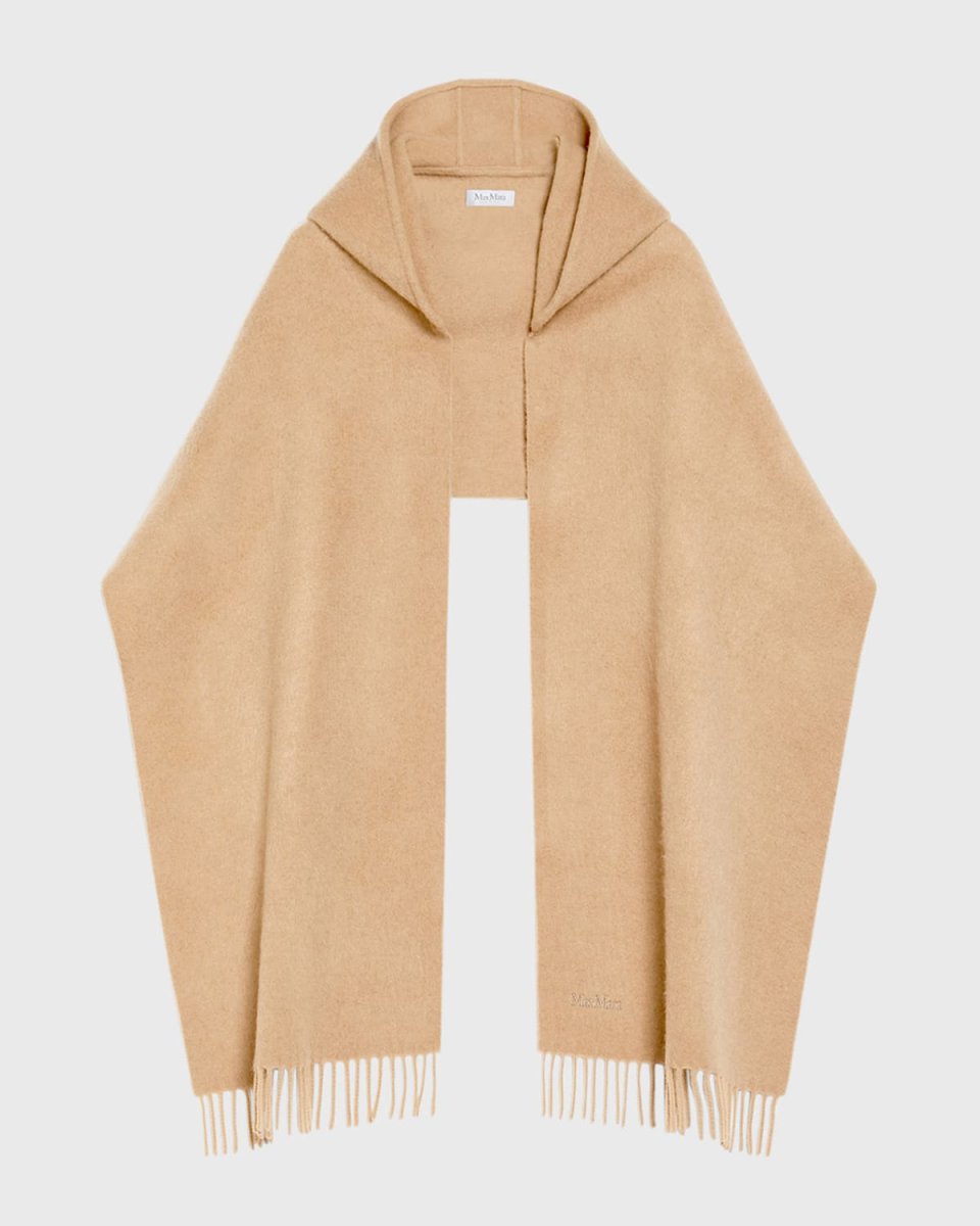 Zena Cashmere-Wool Hooded Stole