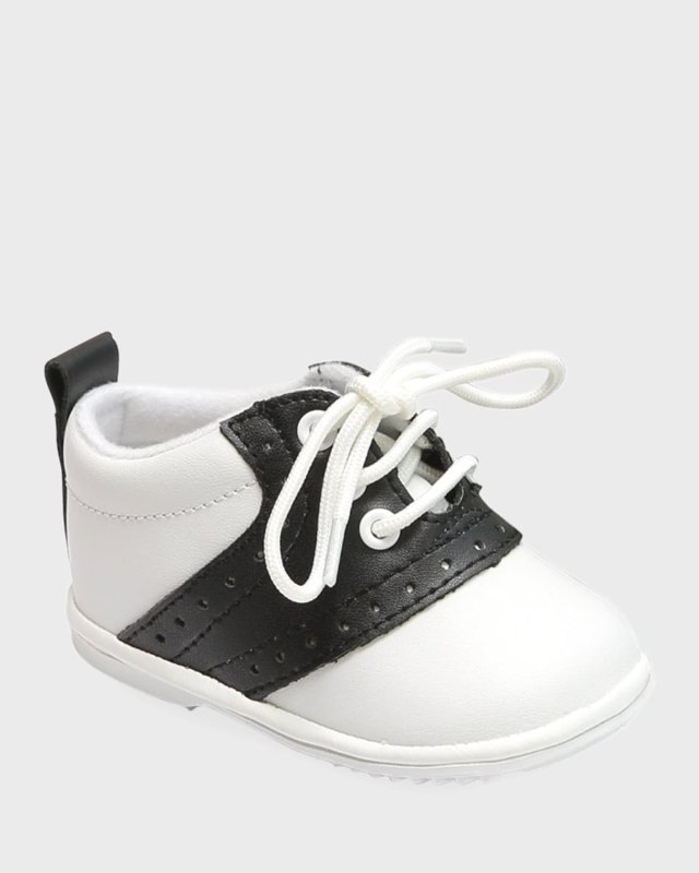 Boy's Austin Two-Tone Leather Saddle Oxford Shoes, Baby