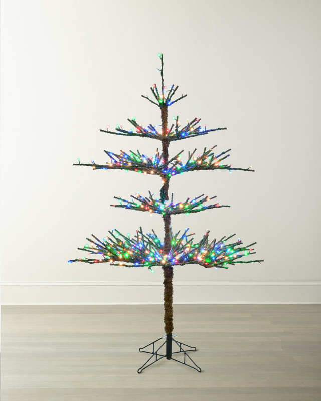 Twig Pine Pre-Lit LED Christmas Tree, 5'