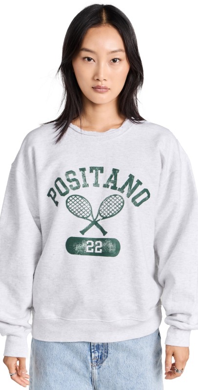 Firstport Positano Tennis Sweatshirt Oatmeal Heather