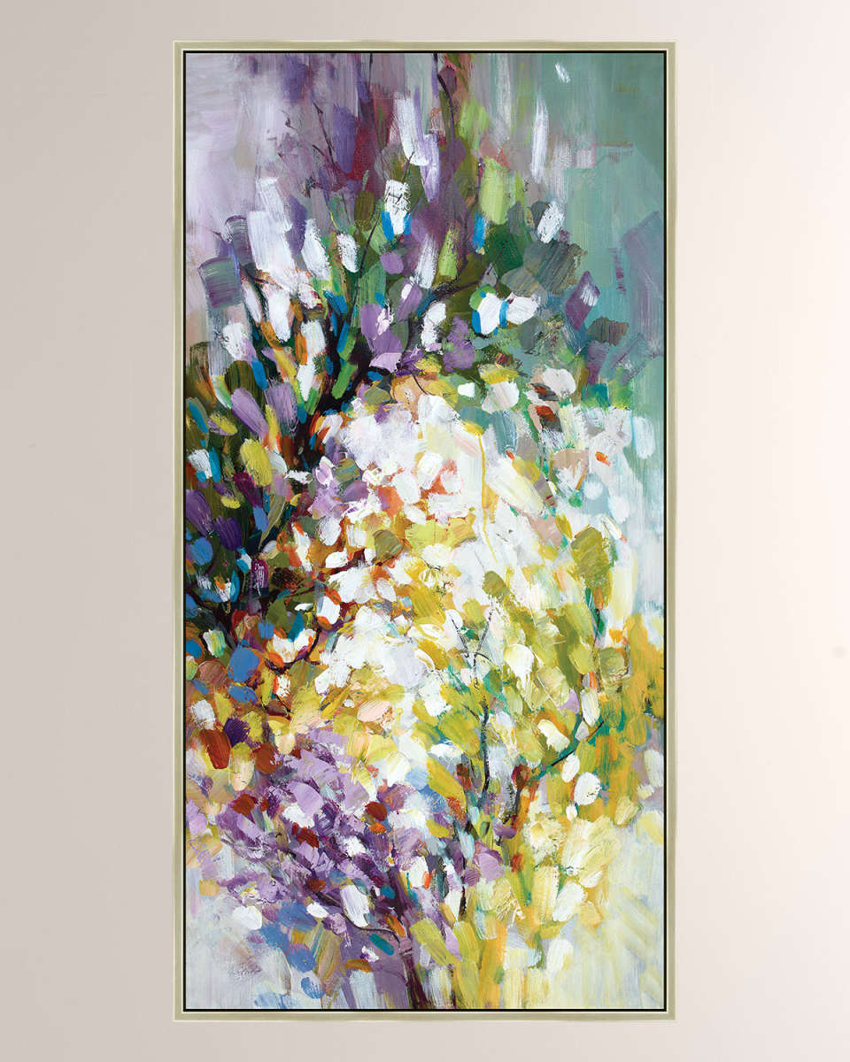 "Bursting Blooms I" Giclee Canvas Art