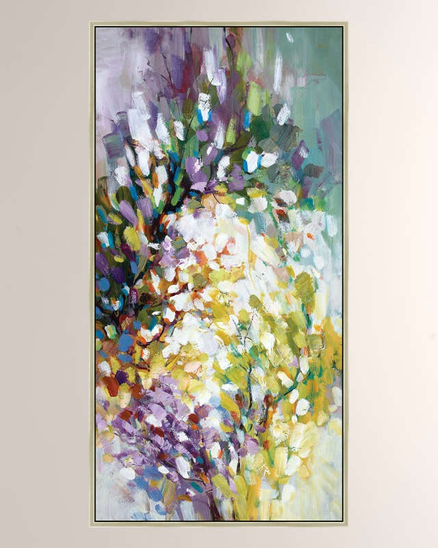 "Bursting Blooms I" Giclee Canvas Art