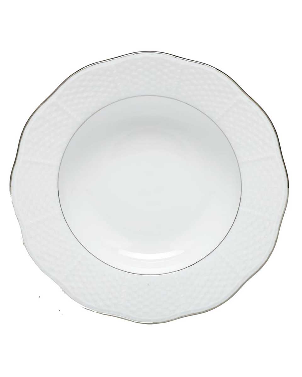 Platinum Edge Rim Soup Plate
