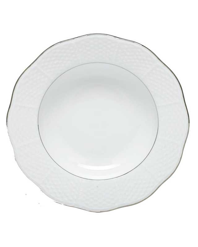 Platinum Edge Rim Soup Plate