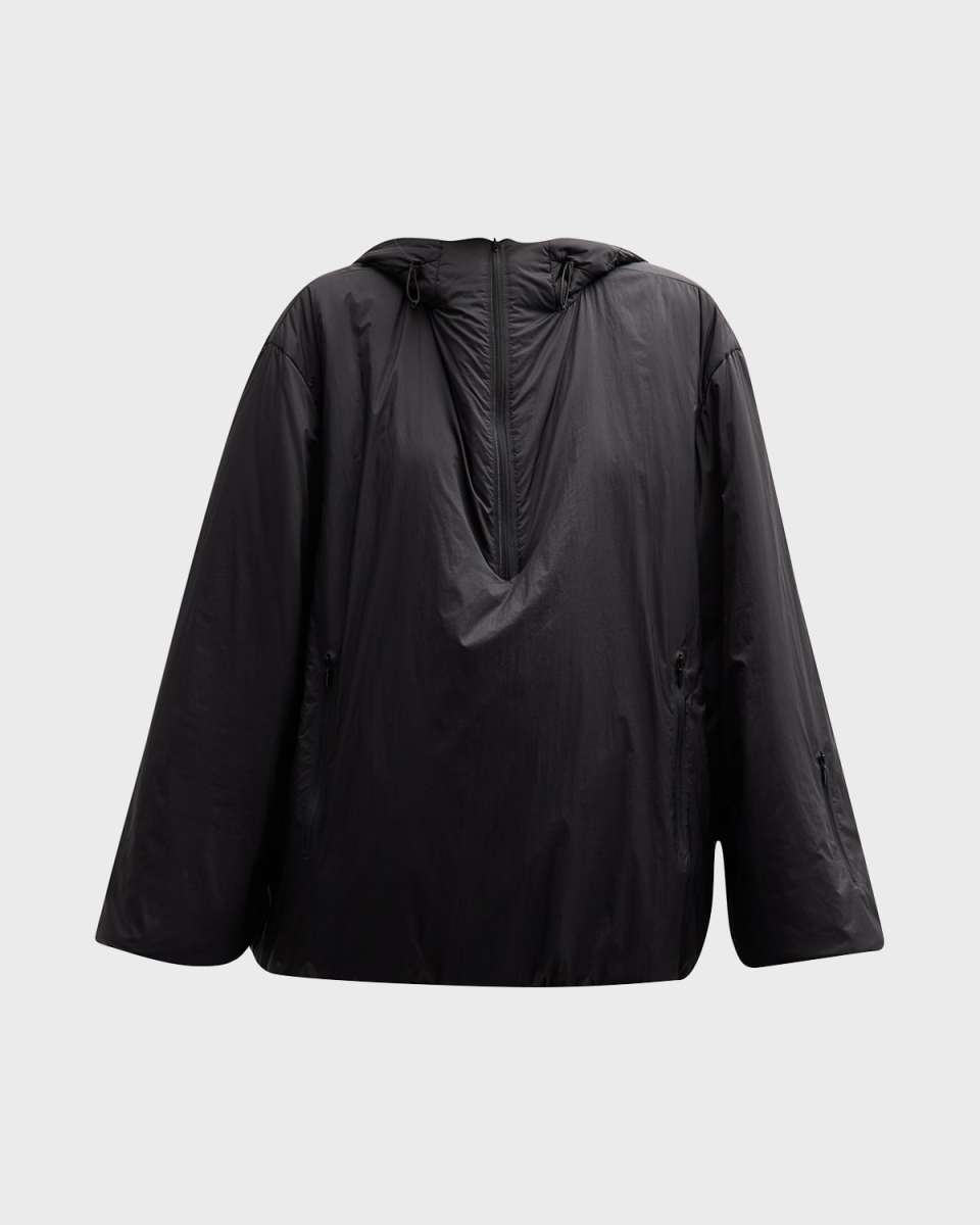 Althena Padded Hooded Quarter-Zip Track Jacket