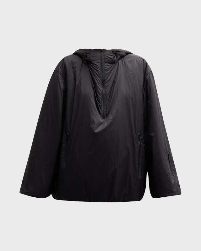 Althena Padded Hooded Quarter-Zip Track Jacket