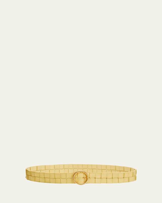Maxi Intreccio Leather Belt