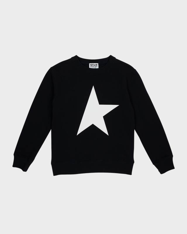 Boy's Crewneck Star Sweatshirt, Size
