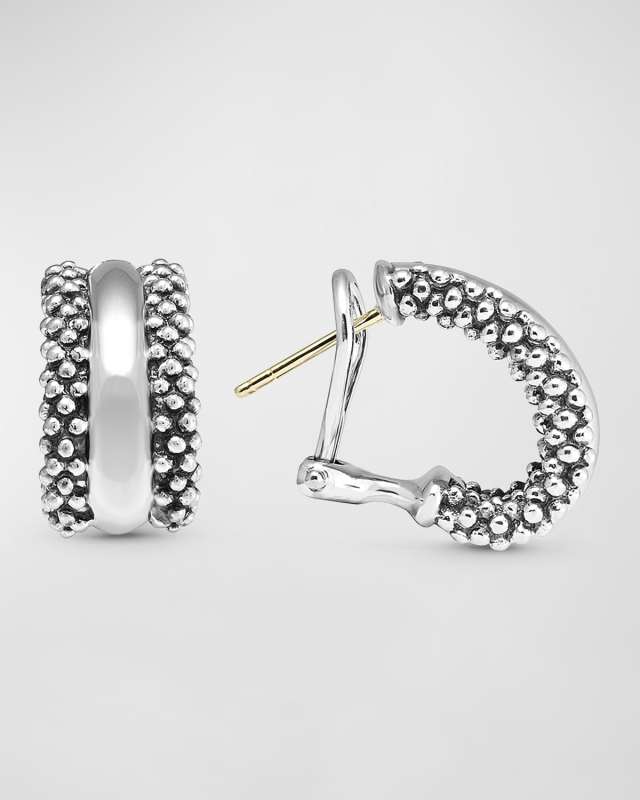 Signature Caviar Huggie Earrings
