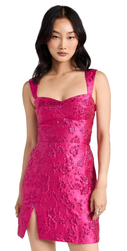 Amanda Uprichard Jordy Dress Rosebud Brocade