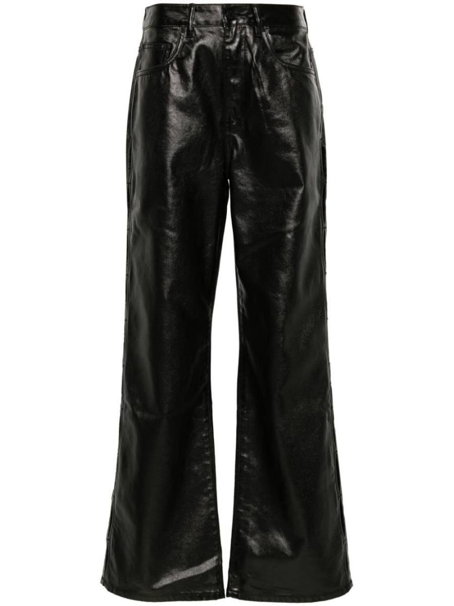 logo-patch trousers