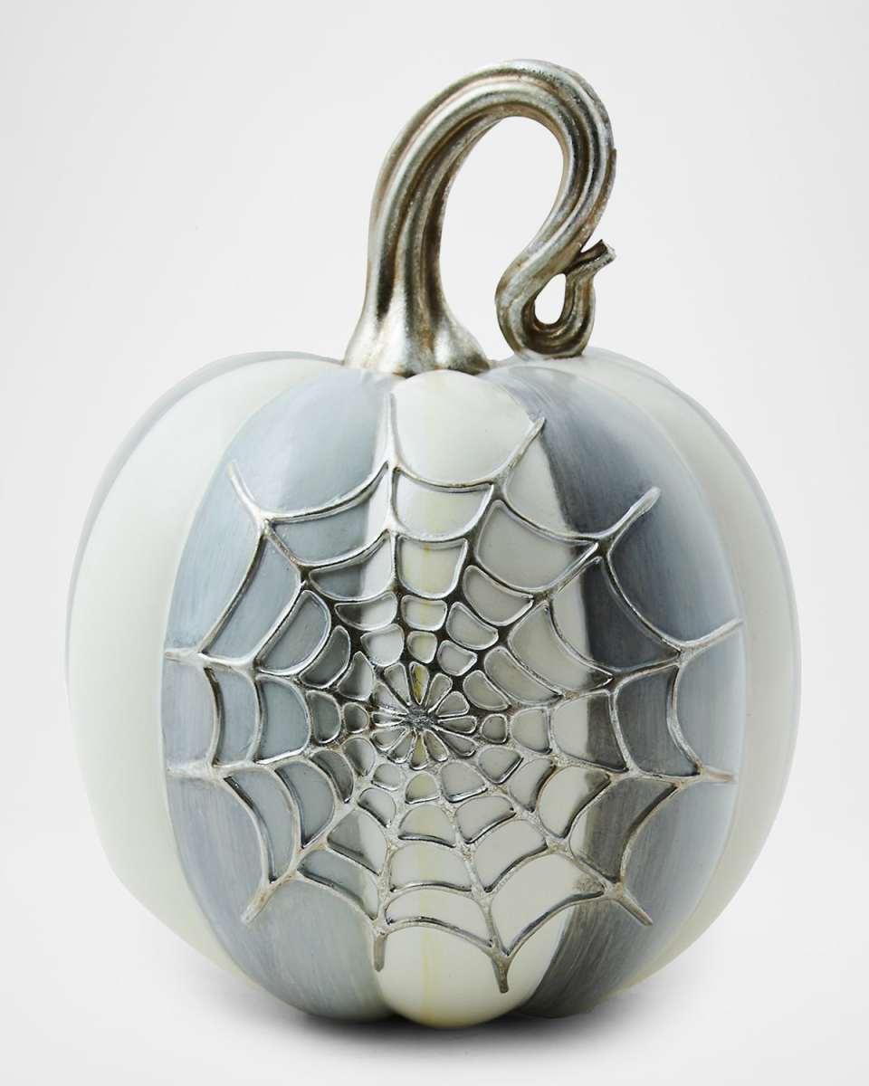 Sterling Stripe Spider Web Pumpkin