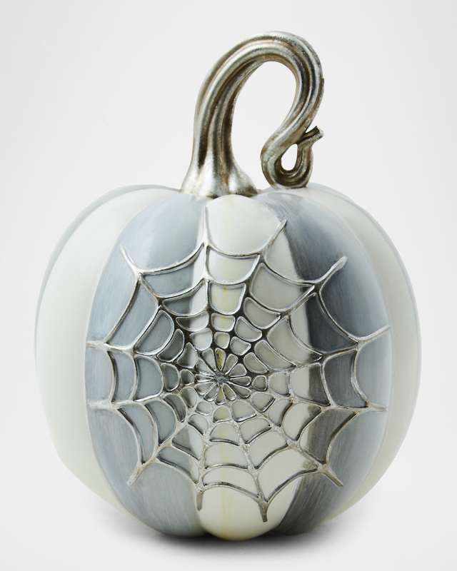 Sterling Stripe Spider Web Pumpkin
