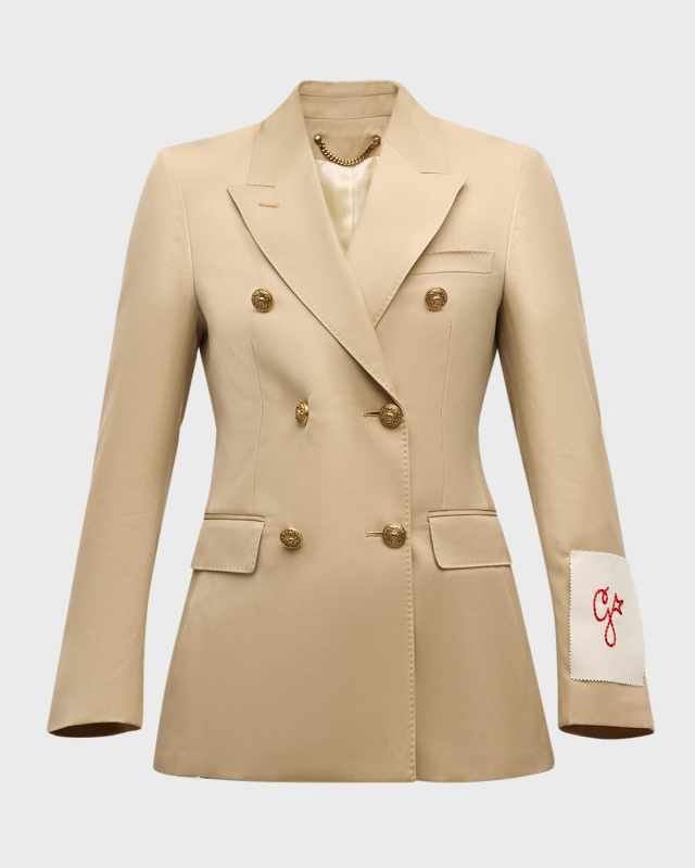 Double-Breasted Wool Blazer