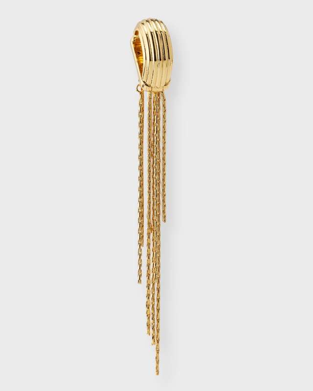 Astrid 12K Gold-Plated Fringe Ear Cuff, Single