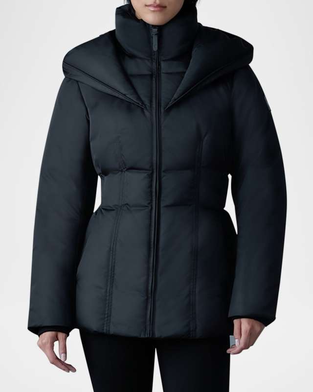 Alana Down Puffer Jacket with Hood