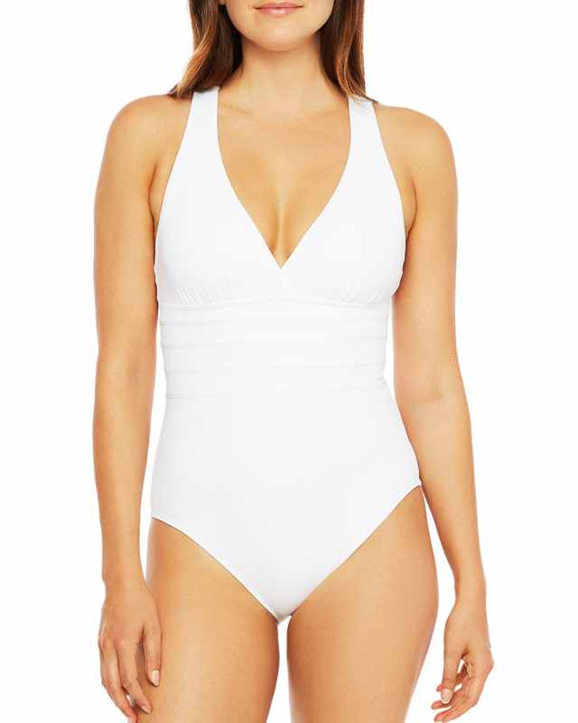 Island Goddess Strappy-Back One-Piece Swimsuit