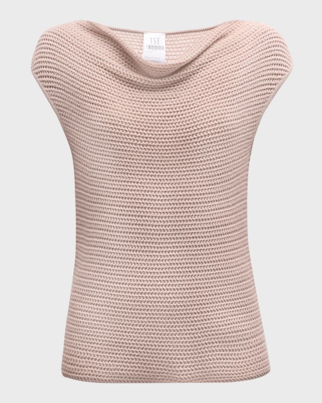 Texture Cashmere-Blend Top