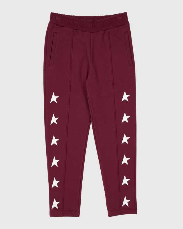 Boy's Star-Print Tapered Joggers, Size