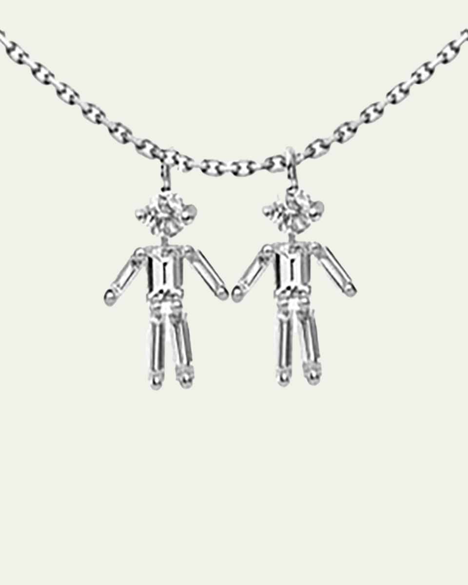 Two Boys Diamond Necklace
